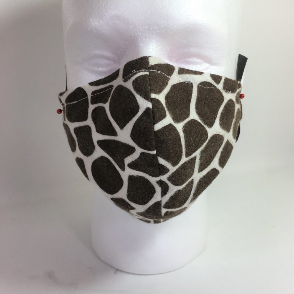 Witty Giraffe Face Mask NEW Reversible - Picture 5 of 8